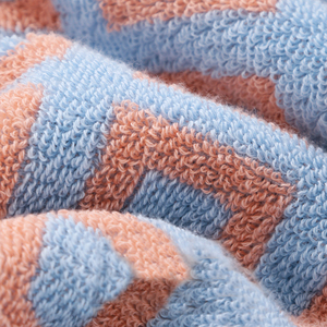 Serviette de plage jacquard 100 % coton personnalisée, teinte en fil, motif géométrique, douce et absorbante, pour hôtel et <span class=keywords><strong>piscine</strong></span>, vente en gros - Product Image 6