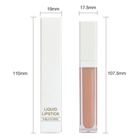 Rouge à lèvres mat végan pas de logo design gratuit vente en gros rouge à lèvres liquide imperméable de marque privée