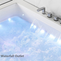 Baignoire d'angle pour 2 personnes, spa intérieur, prix bas, OEM, hydrothérapie, massage, baignoire d'angle, baignoires et spas