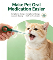 Distributeur de médicaments pour animaux de compagnie, seringue pour pilules pour chats et chiens, outil d'administration de médicaments liquides en capsules, distributeur de médicaments oraux pour animaux de compagnie