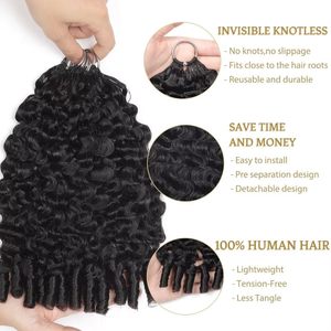 Extensions per Capelli Umani Grezzi Birmani 15A, 100% Capelli Umani, Pre-Looped, Nodi Invisibili Senza Nodo, Possono Essere Tinti e Decolorati - Product Image 5