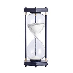 นาฬิกาทรายไม้ธรรมชาติ งานฝีมือ พร้อมโลโก้สั่งทำ นาฬิกาทรายสำหรับแต่งหน้า 30 นาที นาฬิกาทรายจับเวลา - Product Image 6