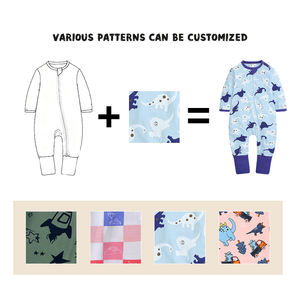 Nouveau-né bébé vêtements bébé et enfant en bas âge pyjamas à manches longues coton coton bébé Onesie coton barboteuse bébé - Product Image 5