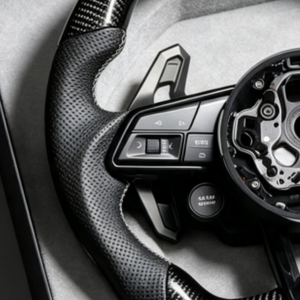 Volant en fibre de carbone personnalisé avec bouton de démarrage pour Audi B9 RS5 RS4 RS3 S5 S4 S3 A5 A3 A4 <span class=keywords><strong>Sportback</strong></span> Coupé 2016-2024 - Product Image 4