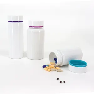 Benutzer definierte Pet/Hdpe Pille Kapsel flasche mit Schraub verschluss Kunststoff Vatamin Flasche für Kapsel Tablette Flaschen behälter