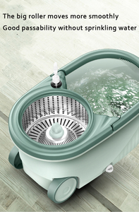 Bán hàng nóng tầng làm sạch có thể điều chỉnh xoay sạch sợi nhỏ Quay giẻ lau sàn 360 độ xoay ma thuật xô đặt - Product Image 5