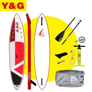 Planche à pagaie gonflable Y&G |   Planche de Stand Up Paddle de course de haute qualité |   Planche de paddle antidérapante avec design gratuit - Product Image 2