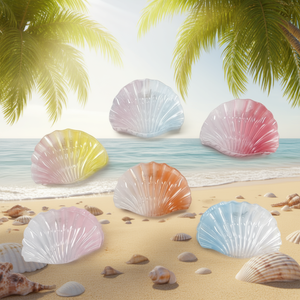 Fermaglio per capelli Jelly Shell Claw Clip 9 cm per donna, accessori per capelli alla moda - Product Image 3