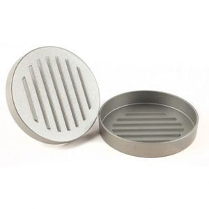 Presse à hamburgers Delidge, 1 ensemble, forme ronde, en alliage d'aluminium, 11 cm, pour viande de bœuf, grillades, moule à galettes de hamburgers - Product Image 6