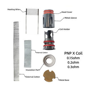 電子機器用ユニバーサル交換コイル PNP X コイル 0.15/0.2/0.3ohm ハードウェアメッシュコイル部品の完全なセット - Product Image 1