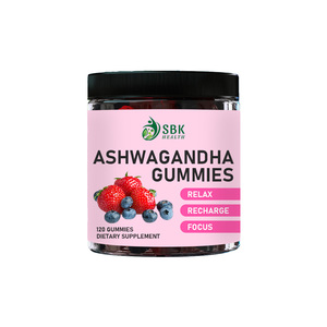 Complément alimentaire en gommes à haute puissance pour soutenir le système immunitaire, stimuler les niveaux d'énergie, gommes à l'ashwagandha pour la relaxation, la recharge et la concentration - Product Image 1