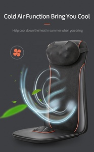 LEERCON-cojín de masaje eléctrico para cuello y espalda, cojín <span class=keywords><strong>Shiatsu</strong></span> portátil con vibración para coche y hogar, calentador, venta al por mayor - Product Image 4