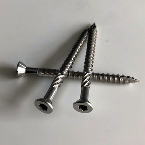 Vis autoperceuses à tête fraisée en acier inoxydable 316, classe 8.8, métriques, pour terrasses en bois, fixations à tête plate pour la construction en bois - Product Image 4