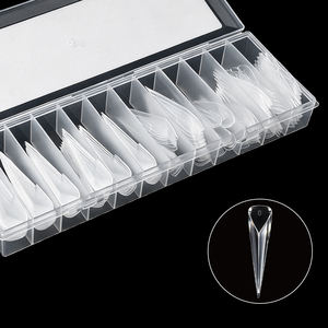 140/boîte Nouvelles formes doubles en acrylique en forme de griffe d'aigle pour sandwichs, moules pour faux ongles en <span class=keywords><strong>gel</strong></span> souple à presser - Product Image 5