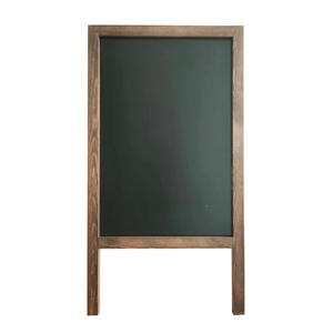 Tableau noir en bois pliable de marque Bonvada, format A, sur mesure, pour café, trottoir, restaurant, grand format, effaçable - Product Image 1