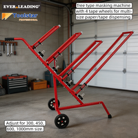 Distributeur de ruban adhésif métallique robuste de type arbre à 4 bras pour carrosserie, capacité 1000 mm, réglable multi-tailles