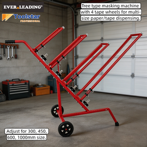 Máquina Enmascaradora Tipo Árbol <span class=keywords><strong>de</strong></span> Metal Reforzado con 4 Brazos, Dispensador Automático <span class=keywords><strong>de</strong></span> Papel y Cinta <span class=keywords><strong>de</strong></span> 1000mm <span class=keywords><strong>de</strong></span> Capacidad para <span class=keywords><strong>Taller</strong></span> <span class=keywords><strong>de</strong></span> Pintura Automotriz - Product Image 1