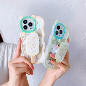Cung cấp Ice Cream tan chảy in màu Popsicle gấp đứng chủ TPU điện thoại Bìa trường hợp đối với Samsung Galaxy A03 A04 lõi a21s - Product Image 5