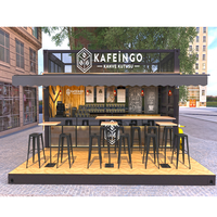 Kiosque à café Pop Open, conteneur extensible de 20 pieds à vendre