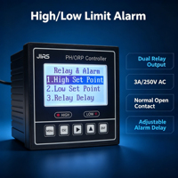 Monitor PH ORP Online dengan Output Relay Terbuka Dapat Langsung Menggerakkan Katup Solenoid dan Peralatan Periferal