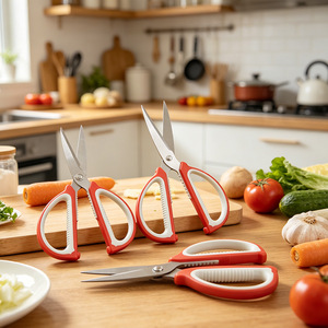 Tijeras multifuncionales de acero inoxidable para el hogar, para matar pescado, cortar verduras, asar carne, pollo y pato - Product Image 1