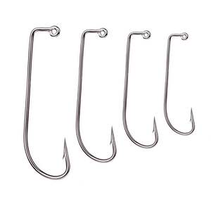 100 hameçons Aberdeen par sachet, en acier à haute teneur en carbone, barbelés à 90 degrés, pour leurres <span class=keywords><strong>de</strong></span> pêche (crankhook, ver) - Product Image 2