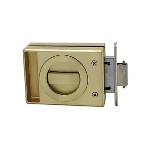 Heavy Duty Zinc Alloy High-End Narrow Framed Sliding Glass Door Lock With Keys