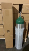 Cilindro de Oxígeno Medicinal de Aluminio de 6.7 Litros, Estándar ISO7866 DOT-3AL