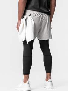 Pantalons de sport pour hommes, légers, taille mi-haute, 2 en 1, vente en gros - Product Image 4