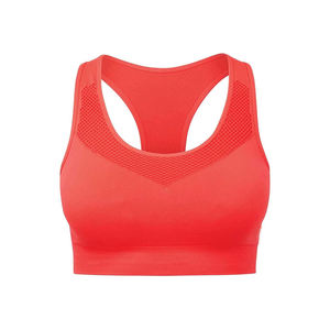 Soutien-gorge de sport respirant sans coutures pour femme, à maintien moyen, bonnets souples, effet seconde peau, idéal pour la gym et le yoga, vente en gros - Product Image 1
