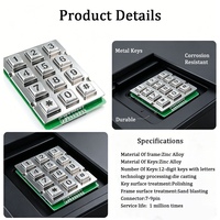 Clavier lumineux 3x4 à 12 touches / Clavier en caoutchouc silicone sur mesure / Clavier de contrôle d'accès