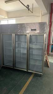 Réfrigérateur commercial à grande capacité avec porte en verre transparent, réfrigérateur de cuisine en acier inoxydable à vendre - Product Image 2