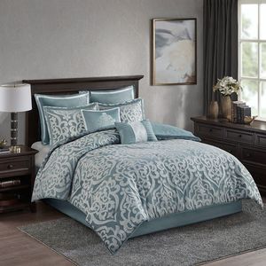 Colcha De Algodón En La Cama, Cubierta De Cama Acolchada De Hoja De Palma Edredon De Verano Manta Topper De Colchon Colchas Dobles Y Cubiertas 3 Piezas
