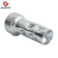 Silencieux d'échappement universel pour moto de 47 mm, insert réglable, déflecteur, silencieux DB Killer, éliminateur de bruit, tuyaux de 50 mm/2 pouces