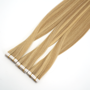Extensions de cheveux adhésives sans nœuds ni perte de cheveux, 100 % cheveux humains vierges, sans couture, pour femmes blanches, fournisseur d'usine Lanxun - Product Image 4