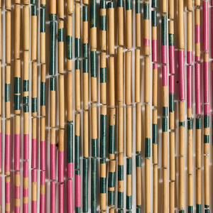 ม่านไม้ไผ่ประดับลูกปัดแบบแนวตั้ง ทำมือในเวียดนาม ตัดเย็บตามสั่ง สไตล์โบฮีเมียน สำหรับหน้าต่างทรงแปดเหลี่ยม ของตกแต่งบ้าน รับผลิตแบบ OEM - Product Image 6