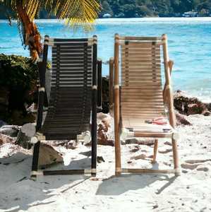 Lot de 2 chaises longues d'extérieur en bambou au prix de gros pour plage, maison, jardin, piscine, chaise longue - Product Image 6