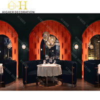 Salle à manger complète haut de gamme Design personnalisé Comptoir de bar de restaurant Design durable Ensemble de meubles de restaurant à vendre