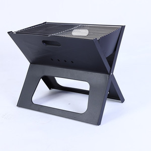 Portatile X-Type a forma di Notebook da campeggio all'aperto <span class=keywords><strong>Barbecue</strong></span> in ferro e acciaio verniciato a polvere <span class=keywords><strong>pieghevole</strong></span> <span class=keywords><strong>Barbecue</strong></span> per uso esterno - Product Image 2