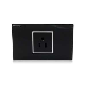 PC Panel Black Grey Gold <b>Single</b> Hole European Standard 3 Pole Wall <b>Socket</b> 240V 20A Indoor Use - Product Image 4