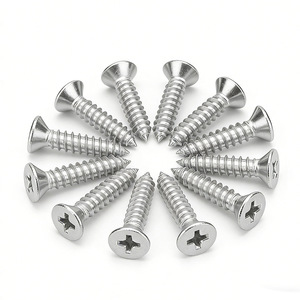 สกรูเกลียวปล่อยสแตนเลส 304 ยี่ห้อ Jin Hongying ขนาด M2 M3 M4 M5 M6 หัวจมแบบฟิลลิปส์ ปลายแบน - Product Image 1