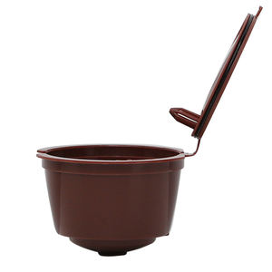 3 uds taza de filtro de cápsula de café de plástico recargable colorida reutilizable con tapa portátil para <span class=keywords><strong>Dolce</strong></span> <span class=keywords><strong>Gusto</strong></span> con cuchara y cepillo - Product Image 3