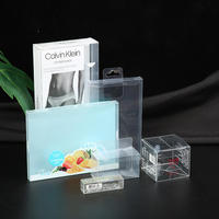 Boîte d'emballage en plastique transparent PVC personnalisée, boîte d'affichage, boîtes pliantes en acétate, boîte d'emballage transparente en PVC PET PP
