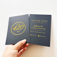 Impresión de Tarjetas de Presentación y Tarjetas de Agradecimiento en Papel de Arte de Alta Calidad Personalizadas con Dorado Metálico y Laminación de Película