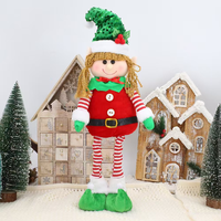 Poupée elfe en peluche de Noël, ornements faits main en coton, style nordique, garçons et filles coquins, décoration intérieure pour la maison, jolie