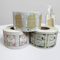 Étiquette personnalisée imperméable pour shampoing, autocollant en vinyle pour bouteille de soin capillaire, marque privée