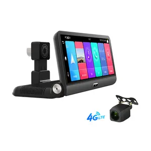 Perekam Video Mobil 8 Inci 4G FHD 1080P, Cermin WIFI BT Monitor Parkir Jarak Jauh dengan Dvr dan Navigasi GPS Android 8.1