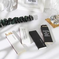 Boîtes de luxe en gros pour allumettes et bougies avec logo personnalisé, étuis vides pour allumettes, impression personnalisée, estampage à chaud, emballage artisanal