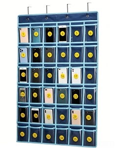 Organizador Colgante de PVC con 36 Bolsillos para Teléfonos Celulares, con Ganchos y Etiquetas Numeradas para Teléfonos Celulares - Product Image 1