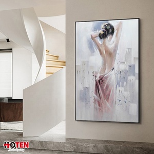 Belle Art Moderne Fait À La Main Sexy Fille Nude Peintures Haute Qualité Huile Peint À La Main <span class=keywords><strong>Portrait</strong></span> <span class=keywords><strong>Toile</strong></span> - Product Image 2